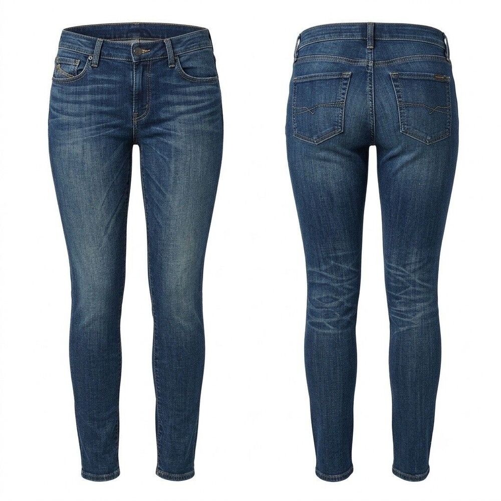 Polo Ralph Lauren Jeans Women's 8 29 Tompkins Skinny Blue Denim Pants 29x29